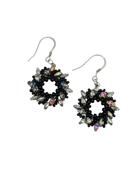Beaded Circle Black
